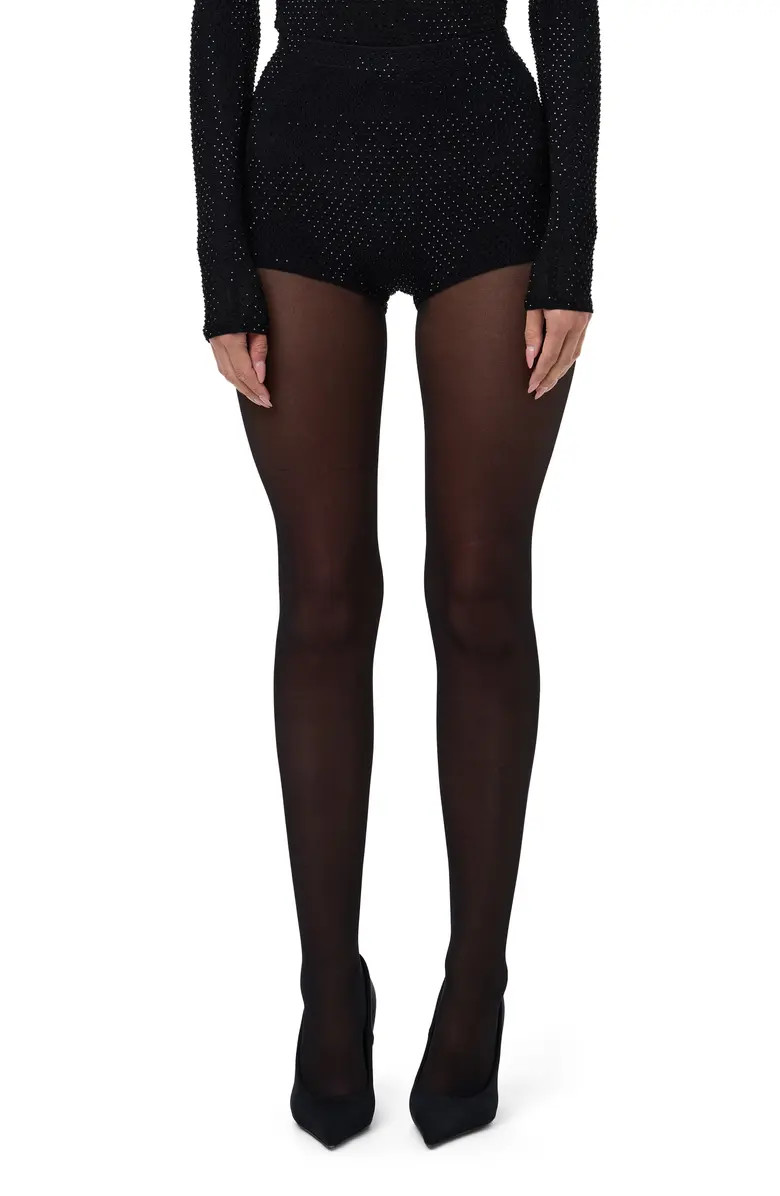 Naked Wardrobe Rhinestone Hot Shorts | Nordstrom | Nordstrom