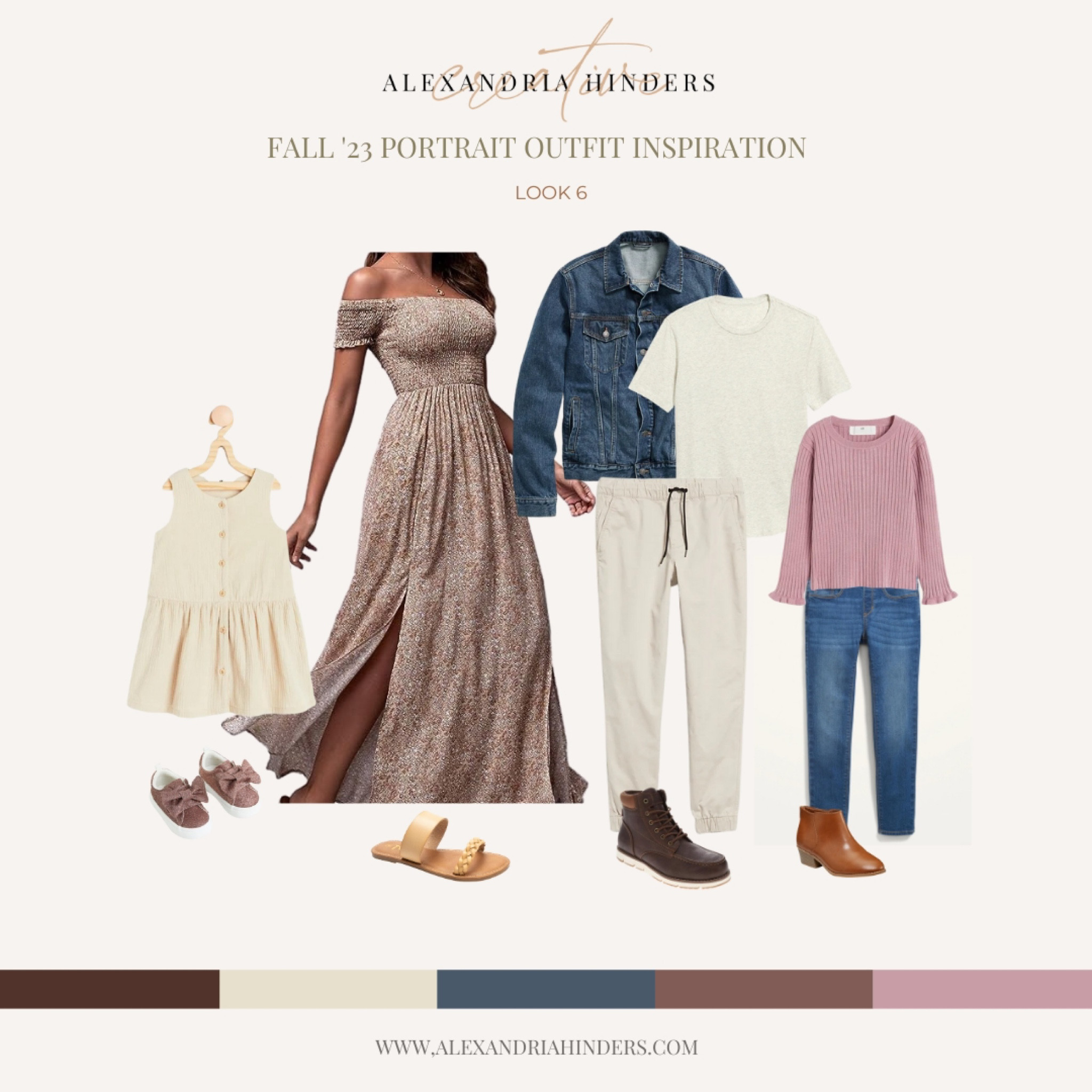 Just curated the sweetest fall ensemble: think soft pinks, classic denims, and timeless neutrals. Picture this - your little girl twirling in her linen dress, your older girl comfy in her flared sweater + jeans, mom rocking a stunning off the shoulder dress, and dad in a comfy denim and neutral combo. It's playful yet polished, perfect for those golden hour family photos! 💕 #FallFamilyFashion #PinkAndDenim #GoldenHourGlow

#LTKSeasonal #LTKfamily