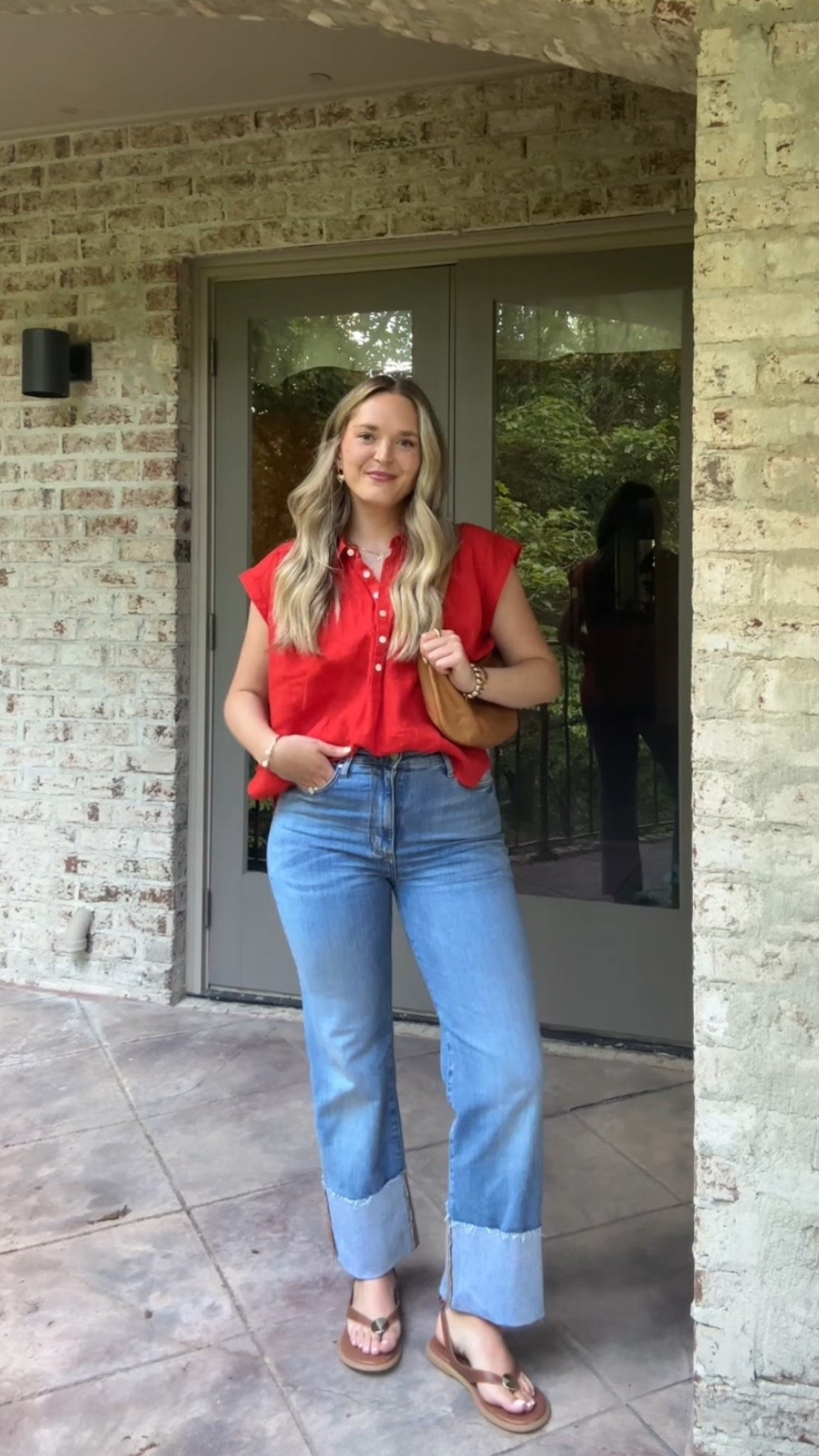 Shirt: S
Jeans: 28
Shoes: 8
All TTS!

#LTKFindsUnder100 #LTKStyleTip #LTKSummerEdit