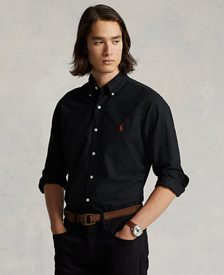 Polo Ralph Lauren Men's Garment-Dyed Oxford Shirt - Macy's | Macy's