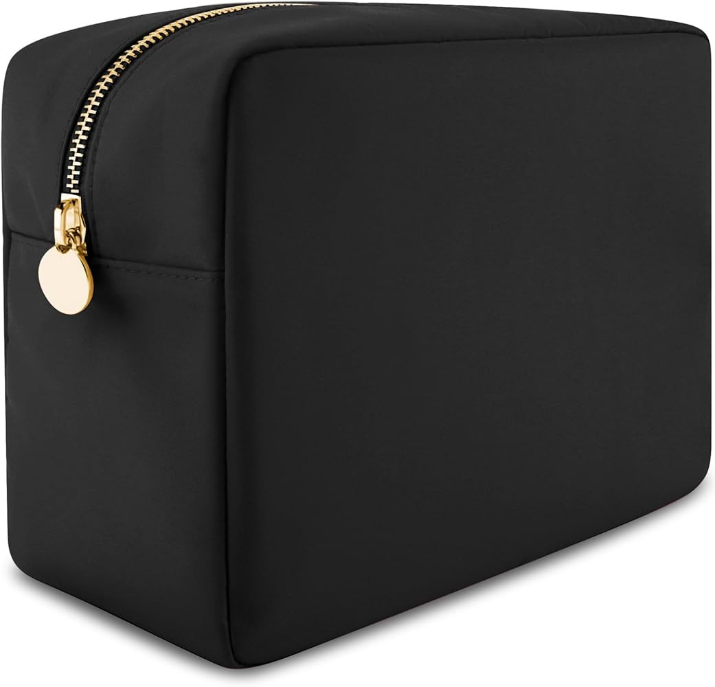 Large Makeup Bag, Nylon Makeup Pouch, Make Up Bag, Cosmetic Bag, Makeup Case, Travel Makeup Bag, ... | Amazon (US)