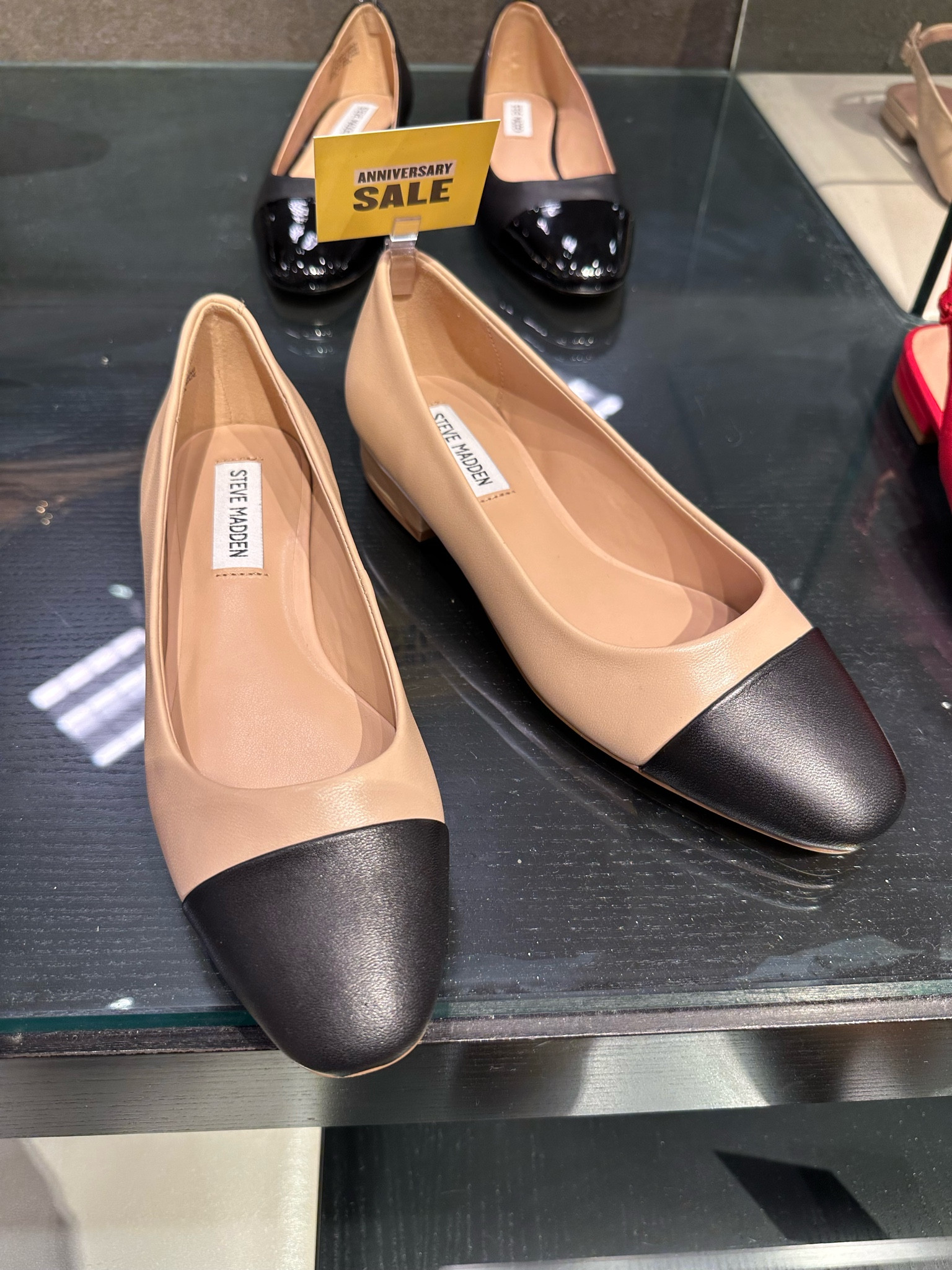 Nordstrom Anniversary sale, Chanel inspired flats, two tones flats, Steve Madden flats, NSALE, neutral flats, ballet flats, beige and black flats 

#LTKsalealert #LTKunder100 #LTKxNSale