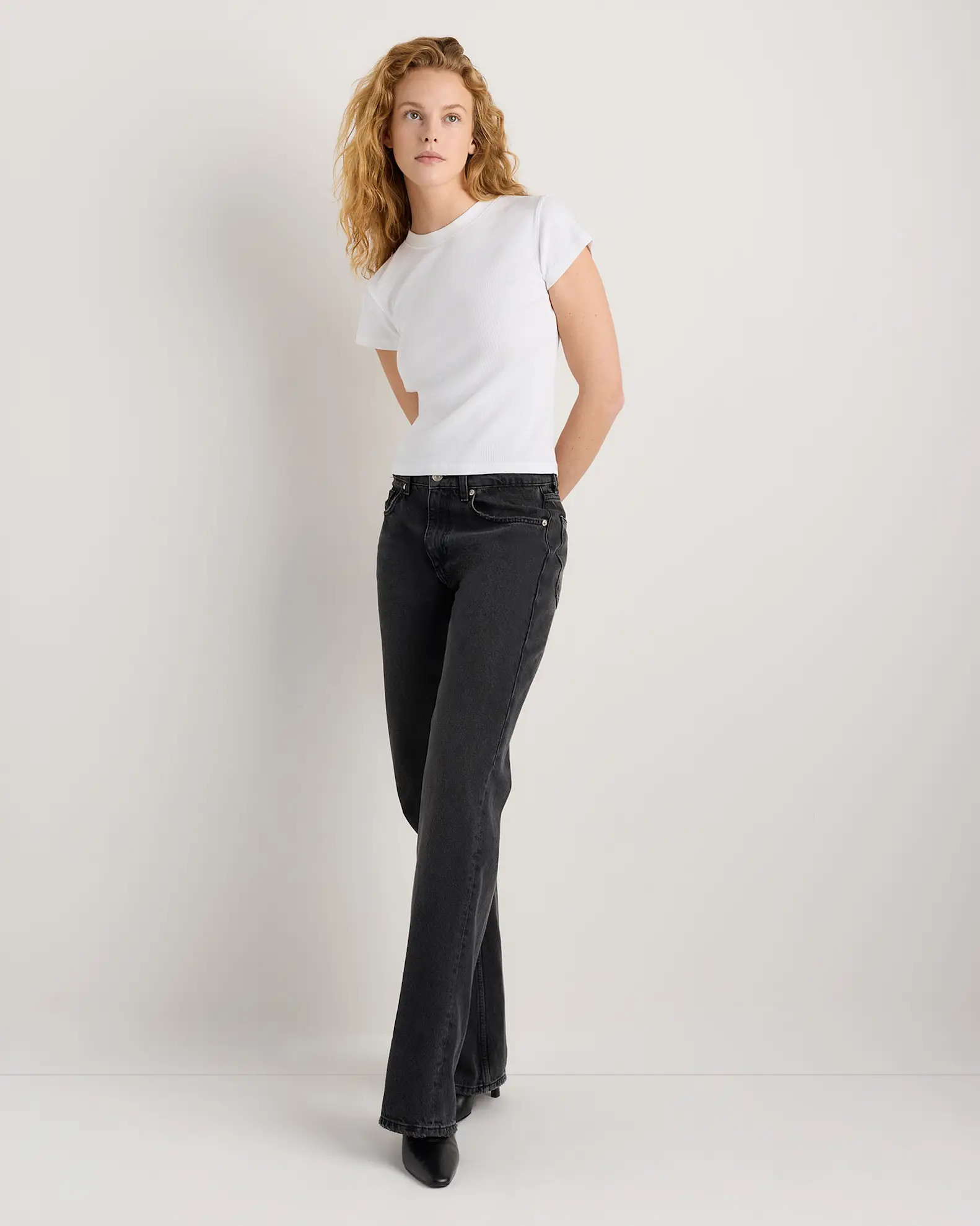 Organic Cotton Micro-Rib Crewneck Tee | Quince