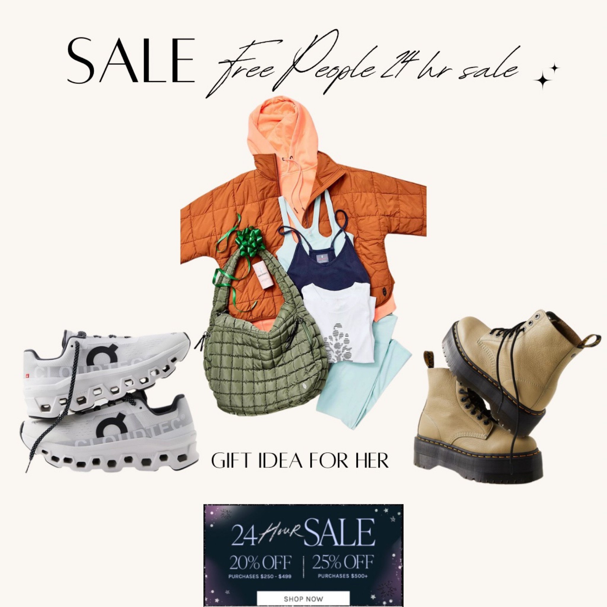 24 hour free people sale! Gift ideas for her! 

#LTKGiftGuide #LTKsalealert #LTKCyberWeek