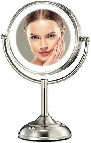 Professional 8.5" Large Lighted Makeup Mirror Updated with 3 Color Lights, 1X/10X Magnifying Swiv... | Amazon (US)