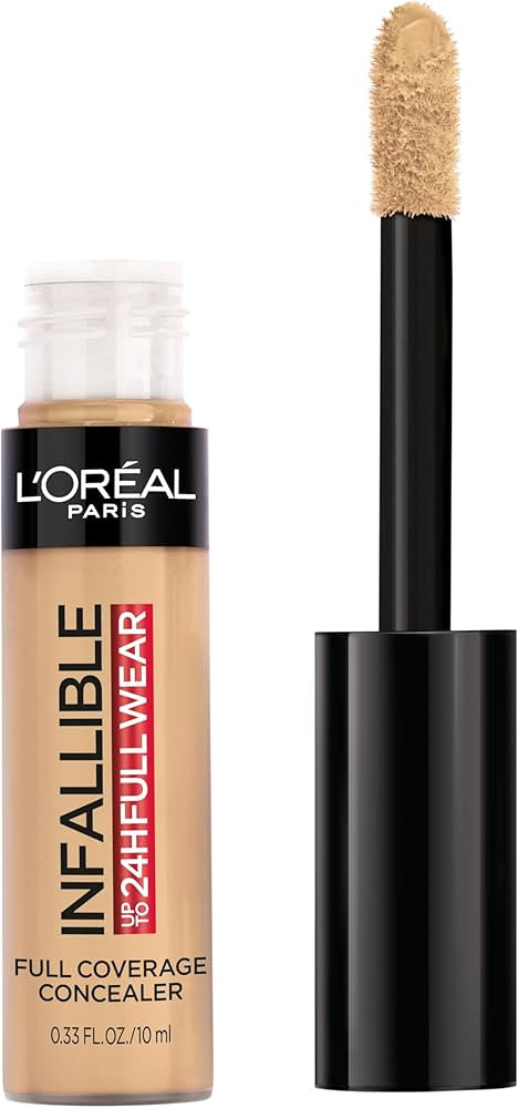 L'Oreal Paris Makeup Infallible Full Wear Waterproof Matte Concealer, Full Coverage, Cashew, 0.33... | Amazon (US)