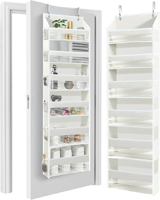 HOMELUX THEORY Over The Door Organizer Hanging - 50lbs Load 6 Large Front & 12 Side Pockets, 1 Pa... | Amazon (US)