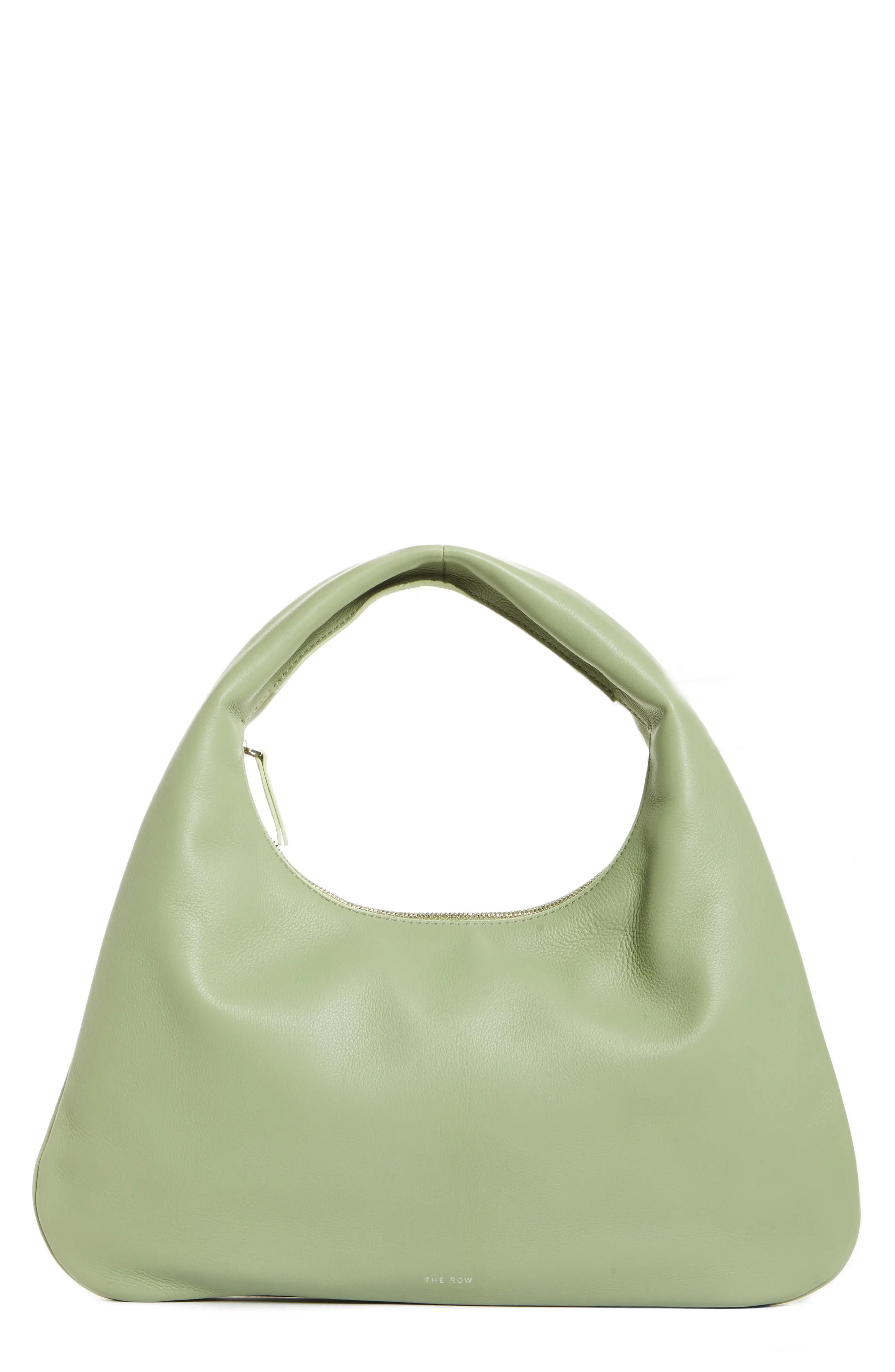 The Row Small Everyday Leather Shoulder Bag in Dusty Green at Nordstrom | Nordstrom