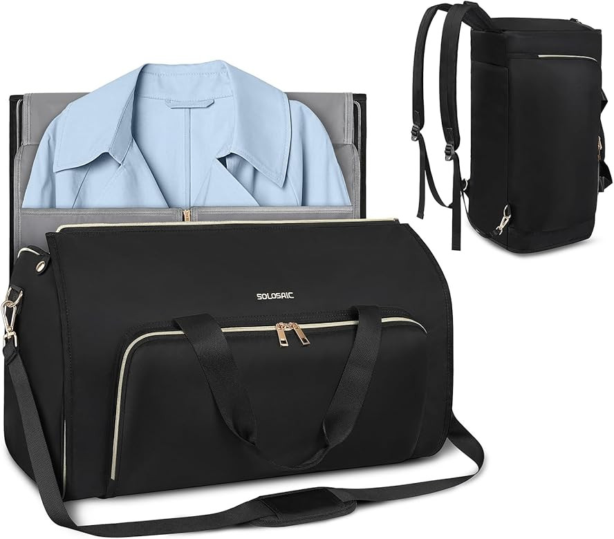 Garment Bags for Travel, Convertible Garment Duffle Bag with Shoulder and Backpack Straps for Men... | Amazon (US)