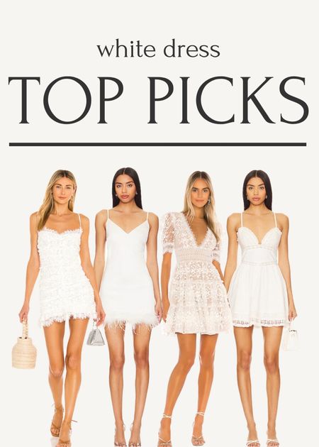 White dress picks! #whitedresses #whitedress #weddinginspo #minidress #whiteparty #white #whitedressparty 

#LTKSeasonal #LTKU #LTKMostLoved