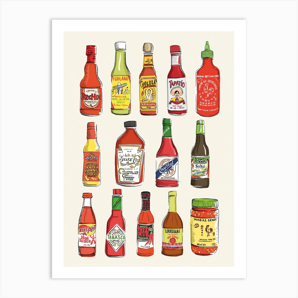 Hot Sauce Art Print | Fy! (UK)