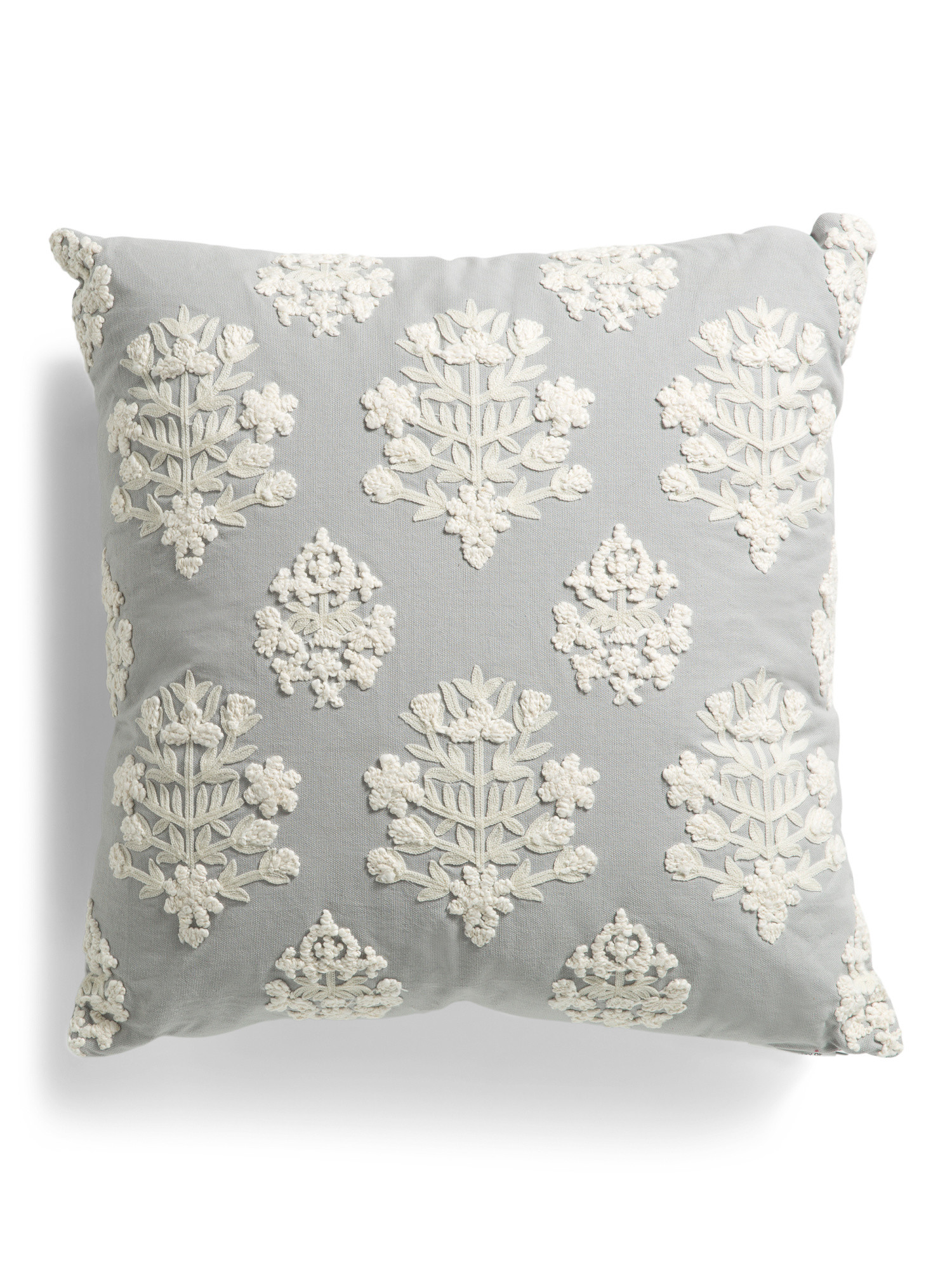 20x20 Embroidered Serena Floral Pillow | TJ Maxx
