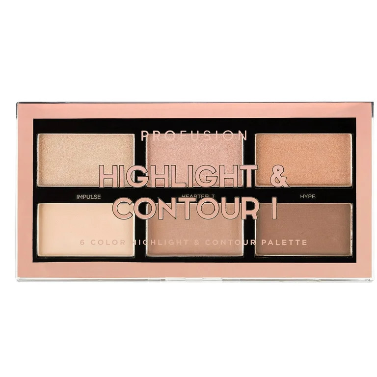 Profusion Cosmetics Highlight & Contour 6 Color Face Palette | Walmart (US)