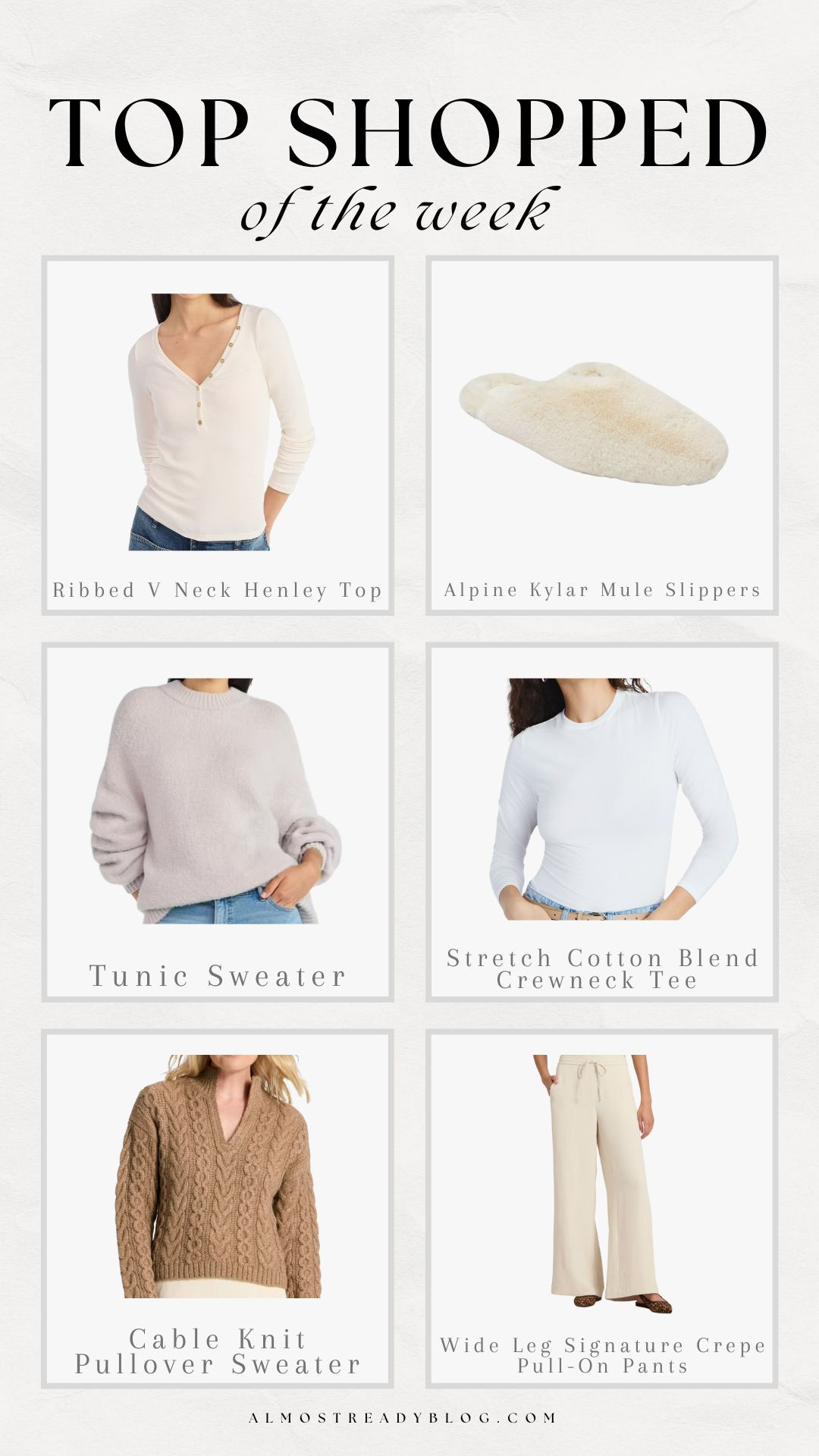 Top Shopped of the week!!

winter fashion, finds under 50, finds under 100, new arrivals, gifts for her, sweater, loungewear, target, walmart, amanda west 

 #LTKHoliday #LTKSeasonal #LTKFindsUnder100