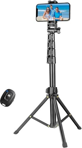 YOTOCversion 1.7 Meter/67 inch Phone Tripod Stand & Bluetooth Selfie Stick Tripod, Cellphone Trip... | Amazon (CA)