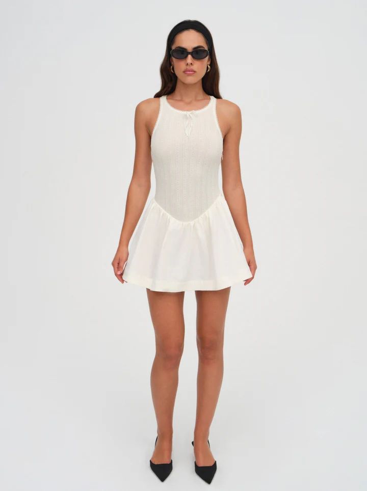 Billie Pointelle Mini Dress | For Love & Lemons