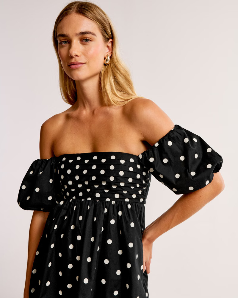 Emerson Off-The-Shoulder Skort | Abercrombie & Fitch (US)