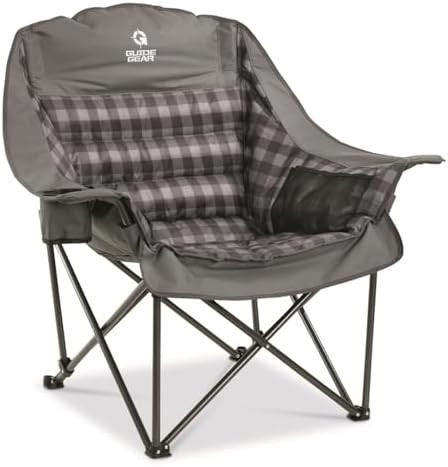 Guide Gear Oversized Extra Large Padded Camping Chair, Portable, Folding, Large Camp Lounge Beach... | Amazon (US)