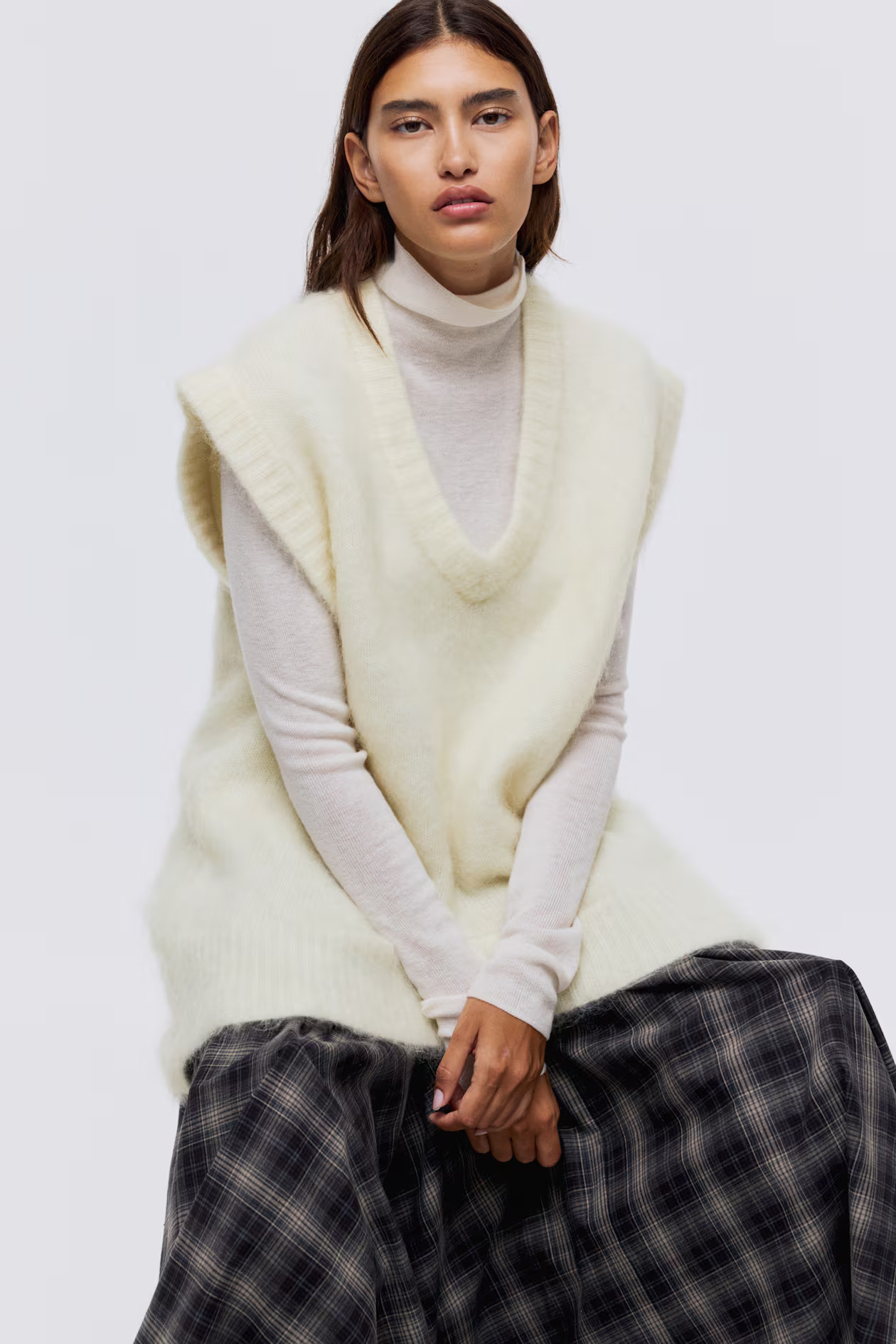 Mohair-Blend Sweater Vest | H&M (US + CA)