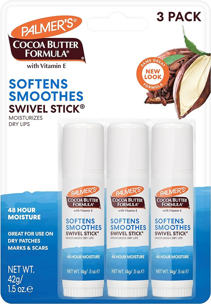 Palmer's Cocoa Butter Formula Moisturizing Swivel Stick with Vitamin E, Lip Balm for Beach Bag, F... | Amazon (US)