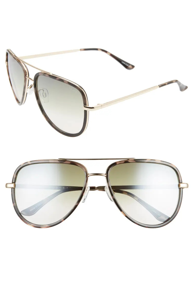 x JLO All in 56mm Aviator Sunglasses | Nordstrom
