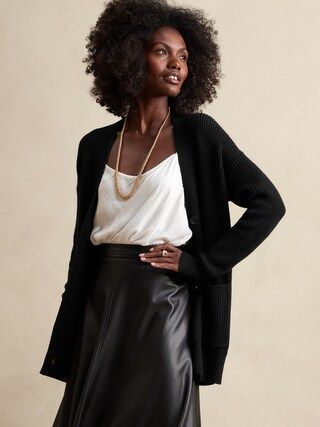 Oversized Pocket Cardigan | Banana Republic Factory