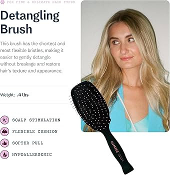 Gimme Beauty Detangling Brush - For All Hair Types - Paddle Scalp Brush - Fine Hair | Amazon (US)