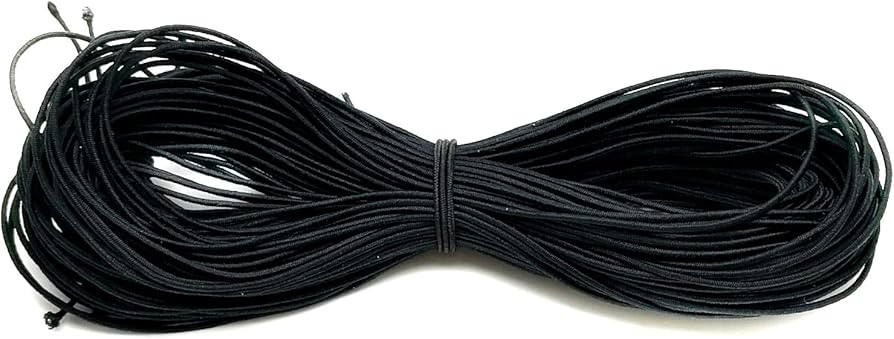 Amaney 0.8mm Black Elastic Cord Beading Threads Stretch String Fabric Crafting Cords for Jewelry ... | Amazon (US)