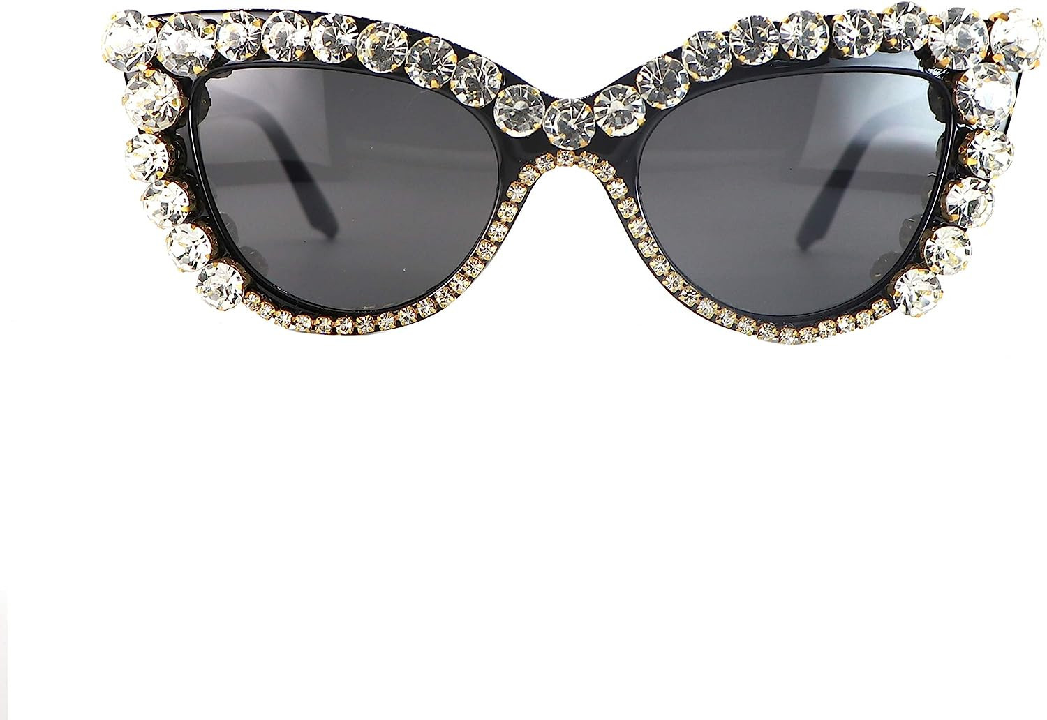 FUPRECIOUS Vintage Retro Cat Eye Sunglasses Rhinestone Crystal Sparkle For Women | Amazon (US)