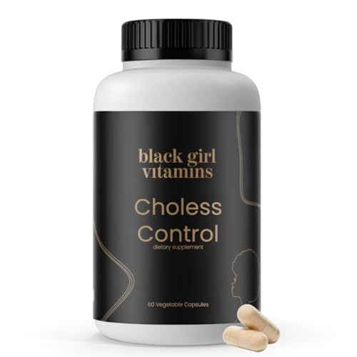 Black Girl Vitamins Choless – Cholesterol & Heart Health Support Supplement with CoQ10, Niacin, & Antioxidants – Cardiovascular Support – 60 Vegan Capsules | Amazon (US)