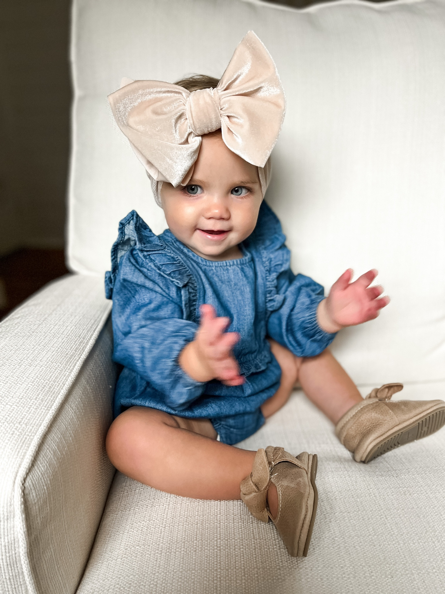 Toddler style, toddler OOTD, baby bows, baby shoes.

#LTKbaby #LTKkids #LTKSeasonal