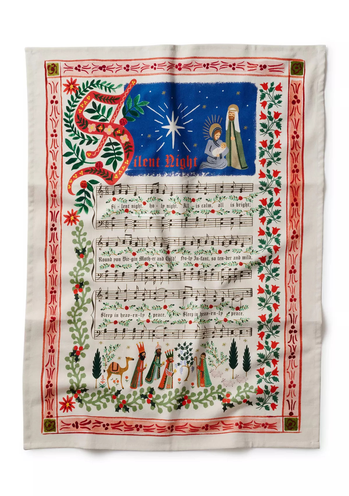 Christmas Carols Tea Towel | Belk