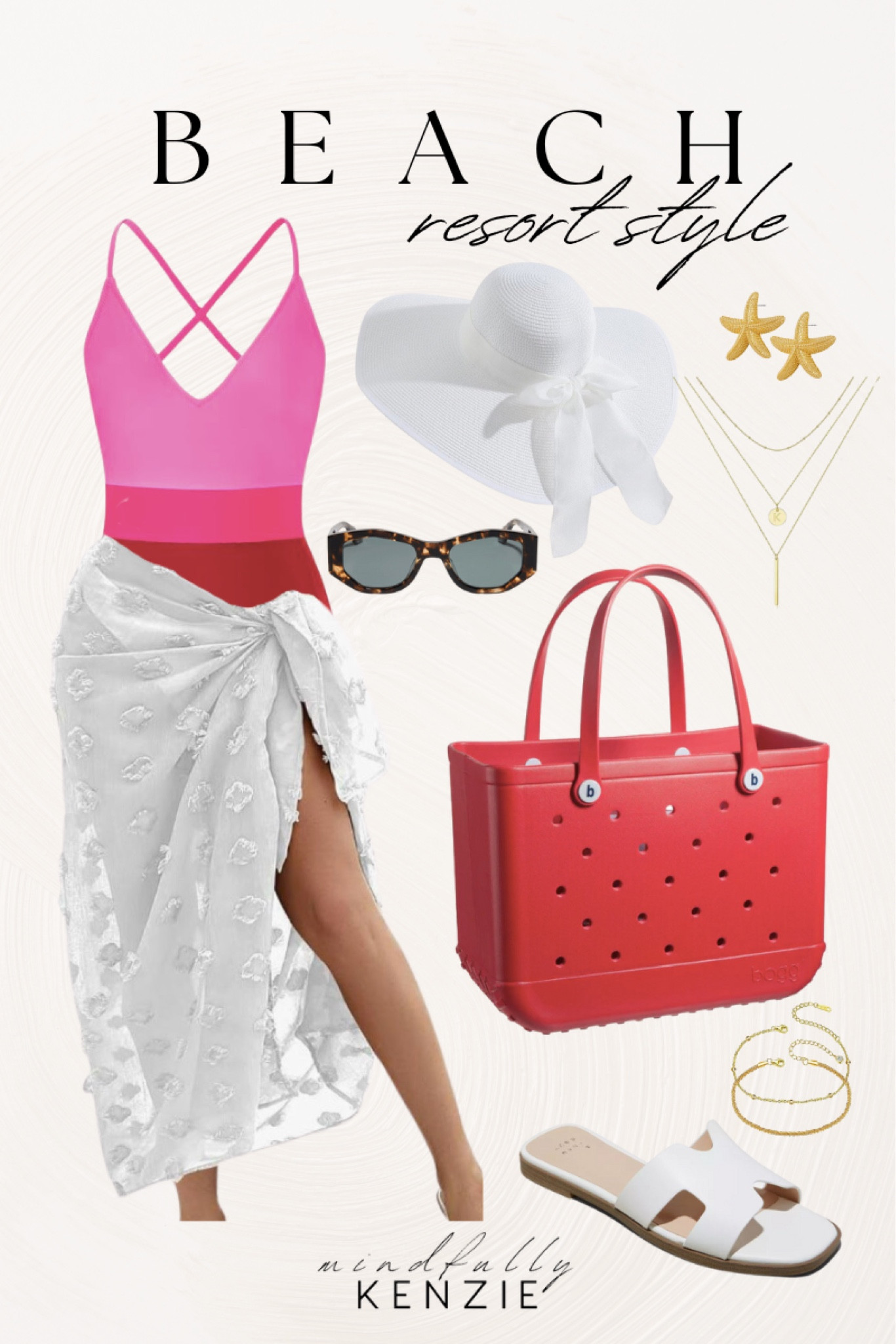 Beach Resort Style

Swimsuit  one piece swimsuit  white sun hat  gold accessories  starfish earrings  red bogg bag  beach tote bag  sunglasses  white skirt coverup  sandals 

#LTKSwim #LTKSeasonal #LTKTravel
