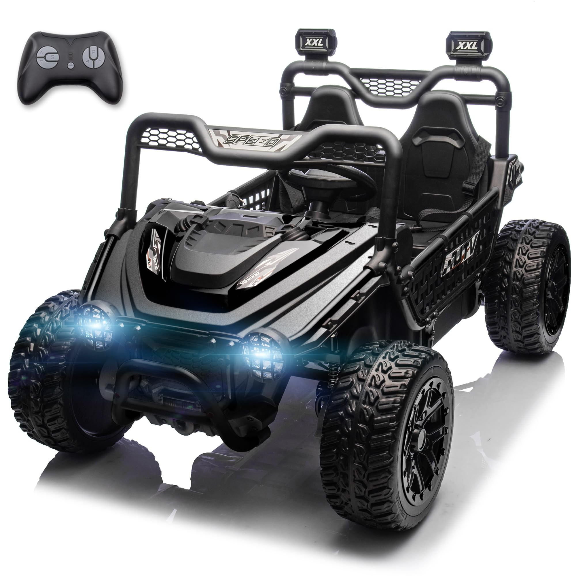 XXL 24V 7Ah 2 Seater Ride On Toy for Big Kids Ride On Car with Remote Control 4WD Kids UTV with 2... | Amazon (US)