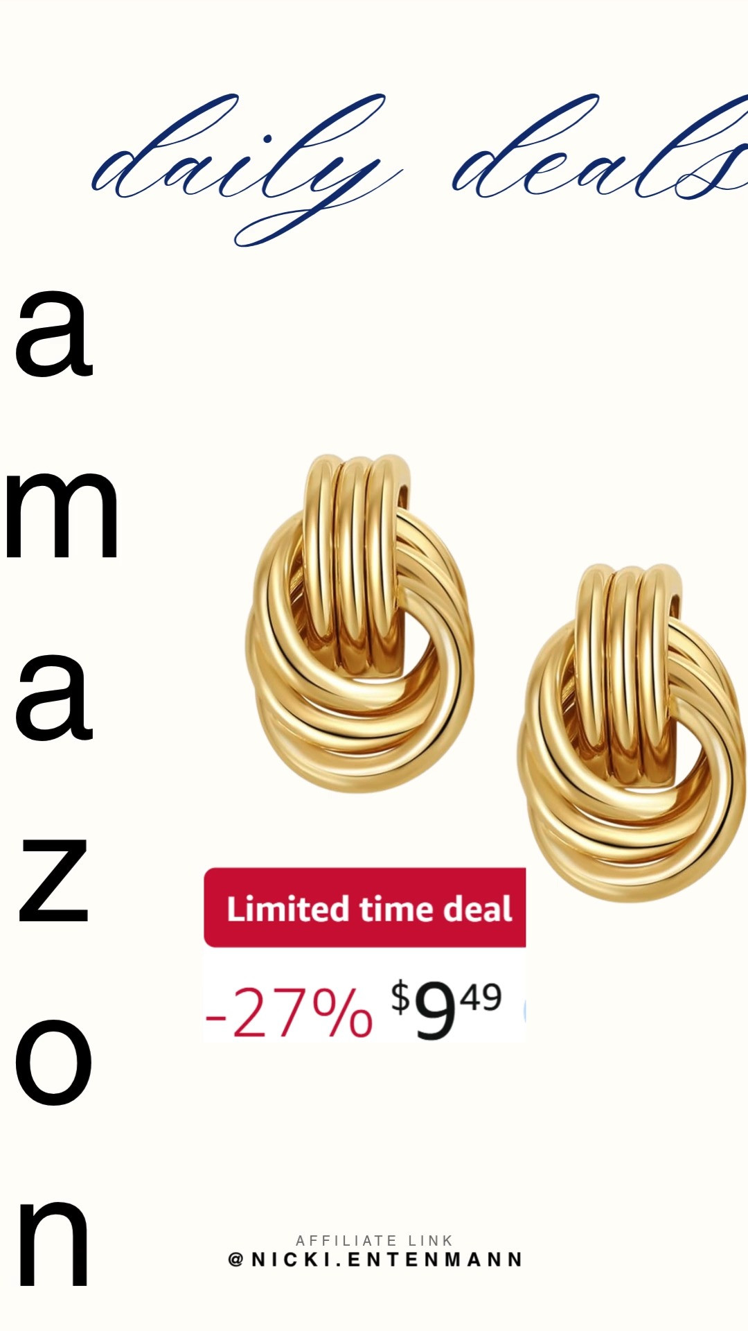 Add bold style with Chunky Knot Gold Earrings designed as statement drop dangles. Sleek and modern, these versatile earrings elevate casual or dressy looks, making every outfit shine with effortless charm today. #goldearrings #chunkyknot #statementearrings #dropearrings #dangleearrings #fashionjewelry #stylefinds #accessorylove #modernliving #shoppinghaul 💛✨👂 

 #LTKootd #LTKSaleAlert #LTKBeauty