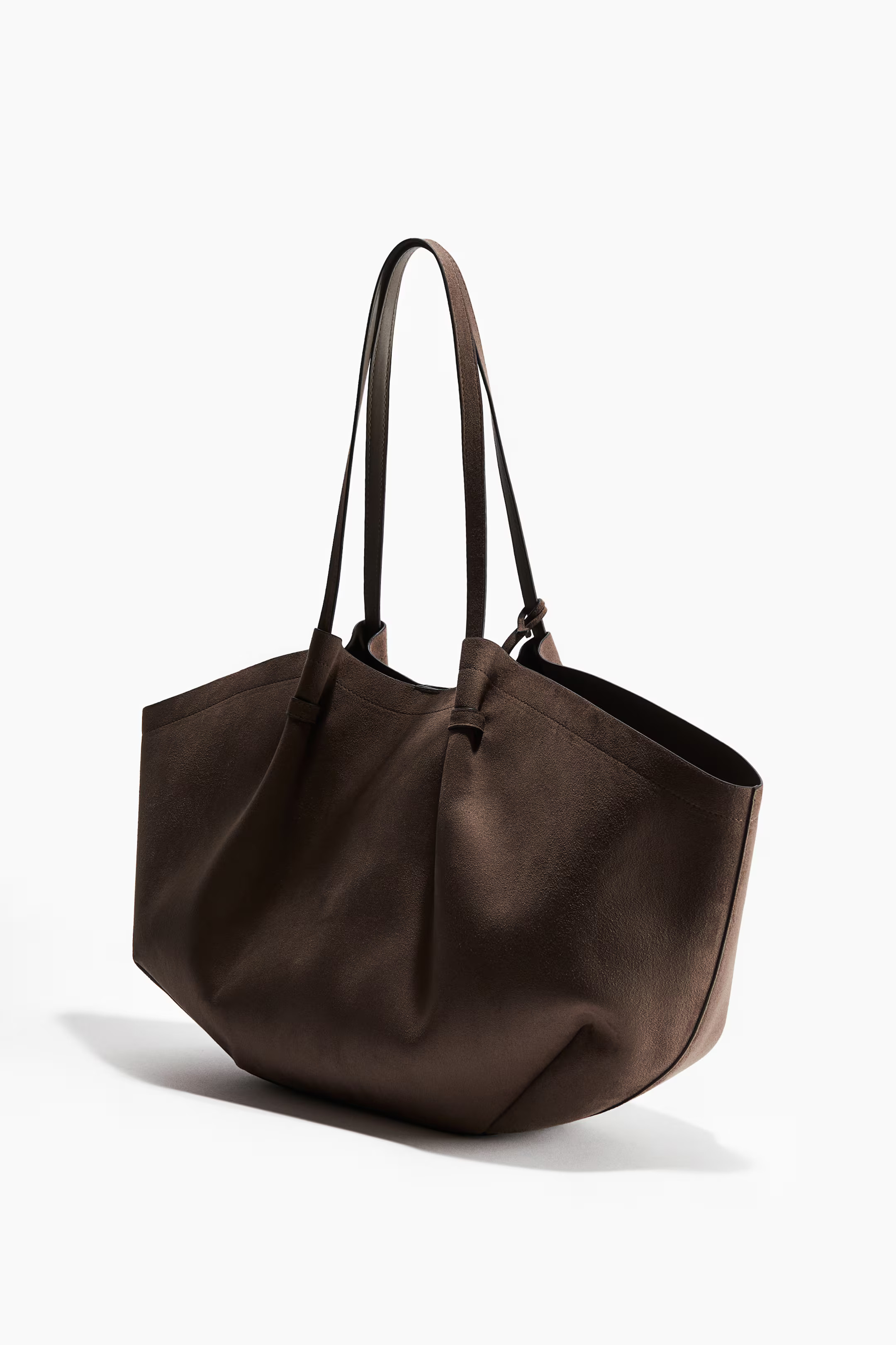 Shopper with pouch - Dark brown - Ladies | H&M GB | H&M (UK, MY, IN, SG, PH, TW, HK)