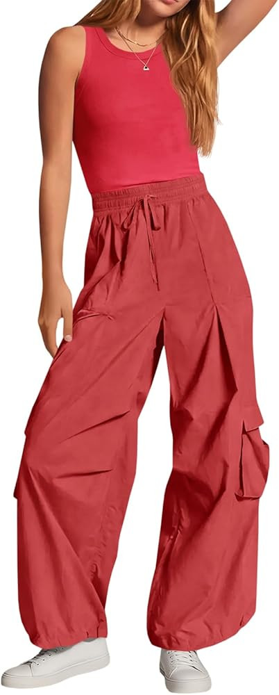 Fisoew Jumpsuits for Women Casual Sleeveless Summer Open Back One Piece Rompers Wide Leg Pants wi... | Amazon (US)