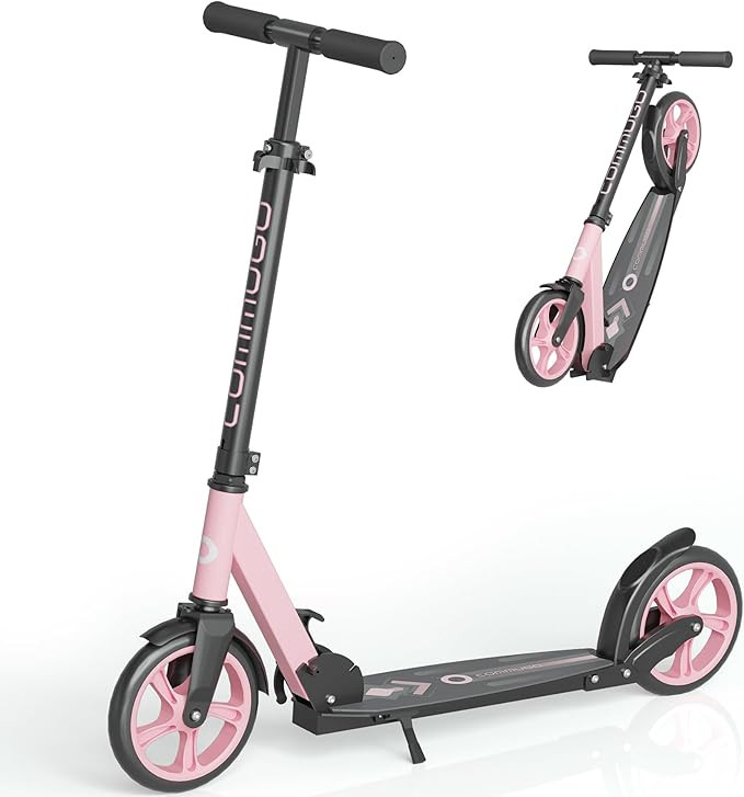 Kick Scooter for Kids 5-12, Teens, Foldable Lightweight Adult Scooter with 8 Inch Wheels, Max Loa... | Amazon (US)