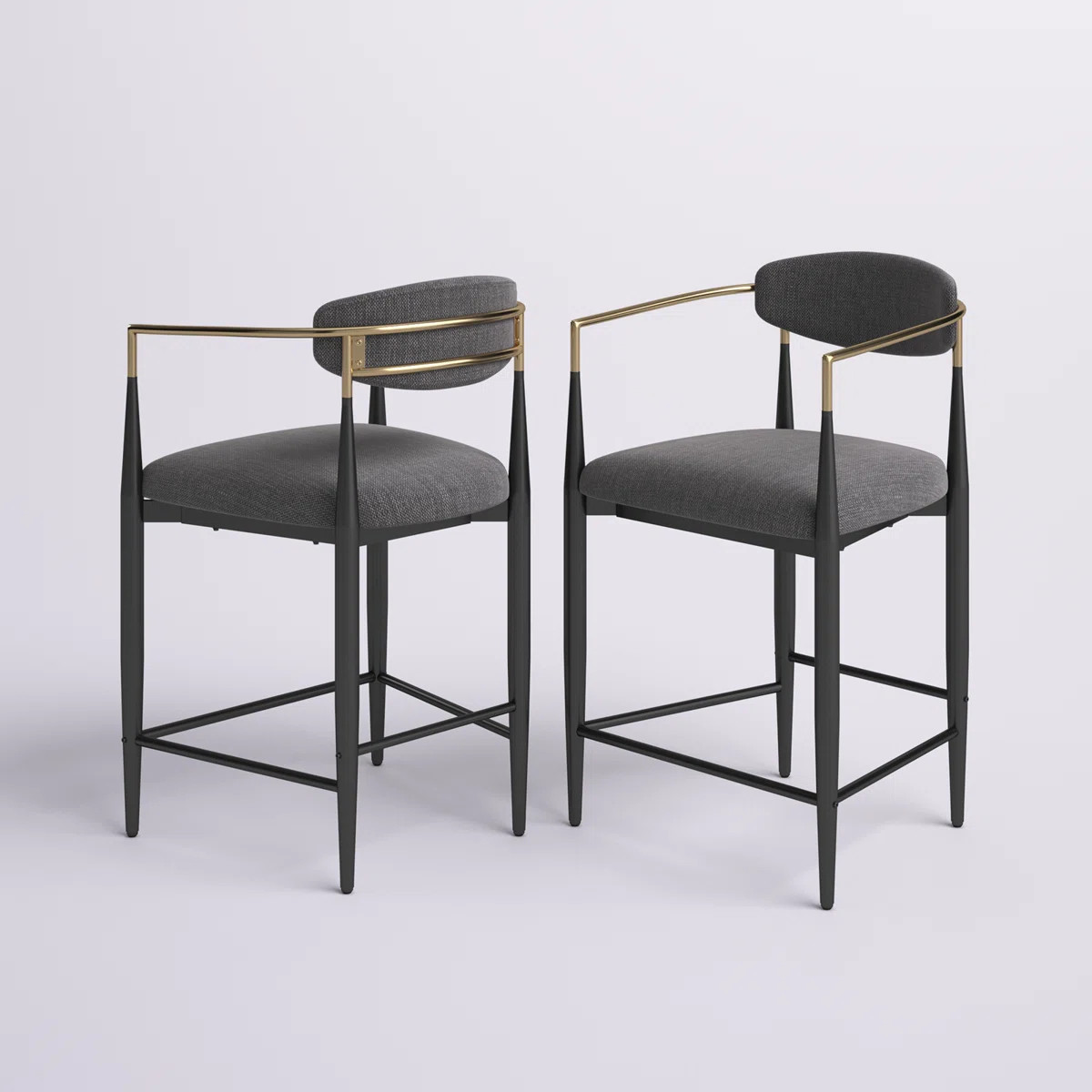 Amen Upholstered Bar Stools (Set of 2) | Wayfair North America
