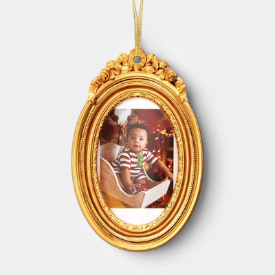 Instax Mini Instant Film Photo Frame Ornament - Wondershop™ Ornate Gold Oval | Target