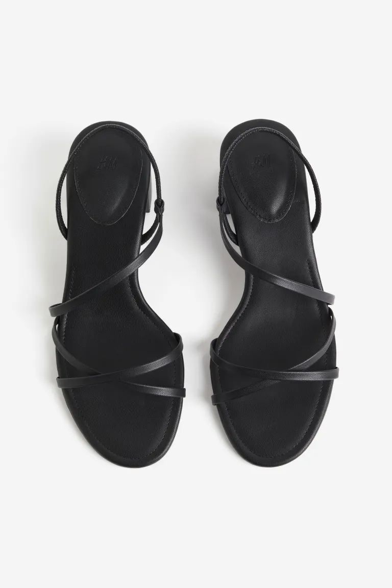 Block-heeled Sandals - Low heel - Black - Ladies | H&M CA | H&M (US + CA)