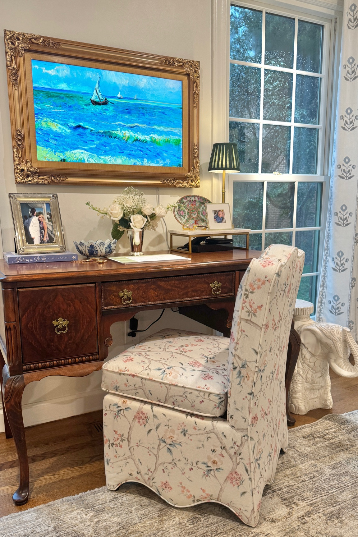 Grandmillennial home decor, Grandmillennial dining chair, desk chair, scalloped 

#LTKHome