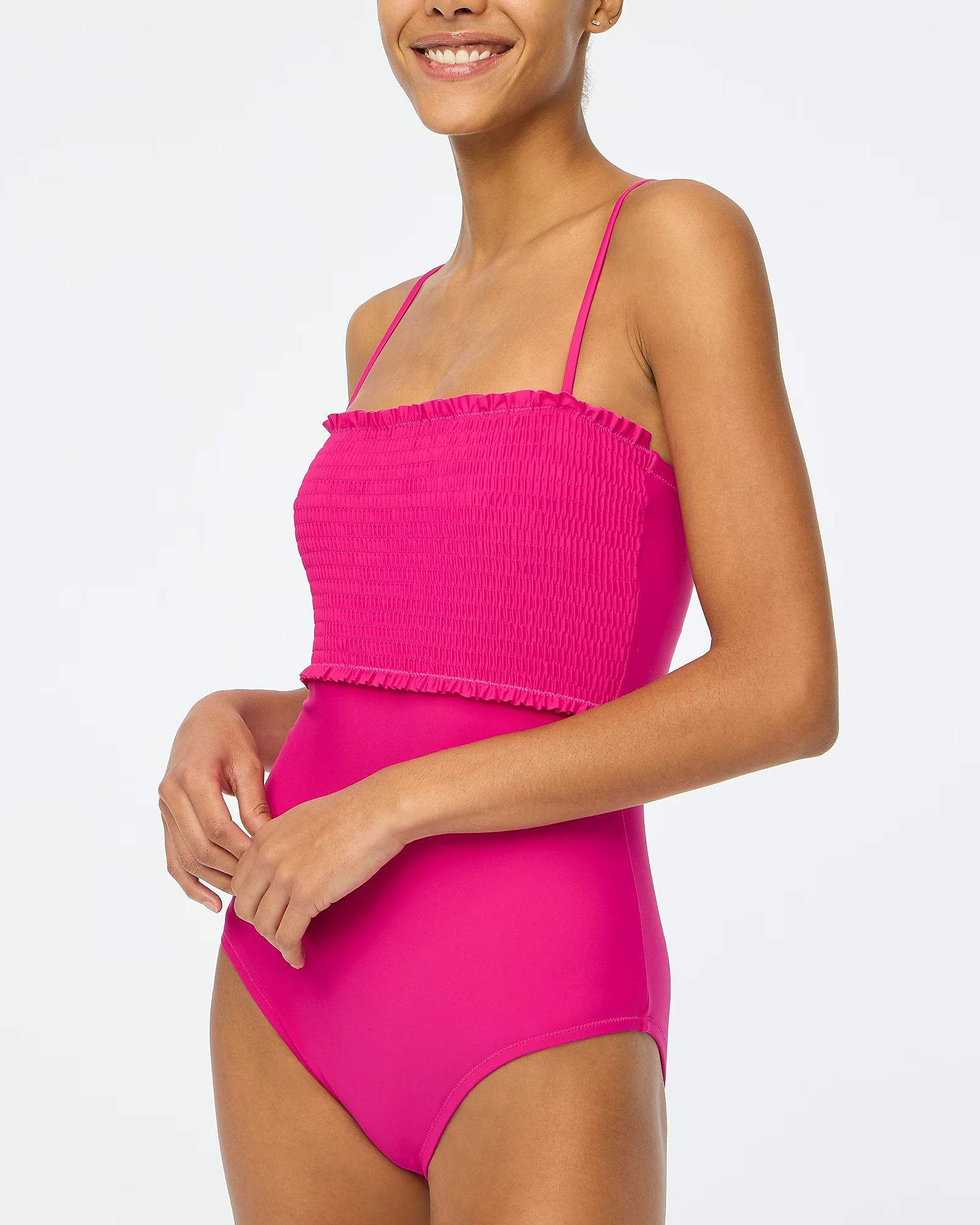 Smocked one-piece swimsuit | J.Crew Factory