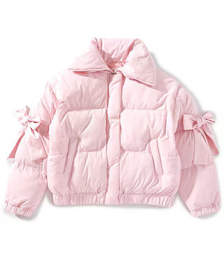 Big Girls Bow Sleeve Puffer Jacket | Dillard's | Dillard's