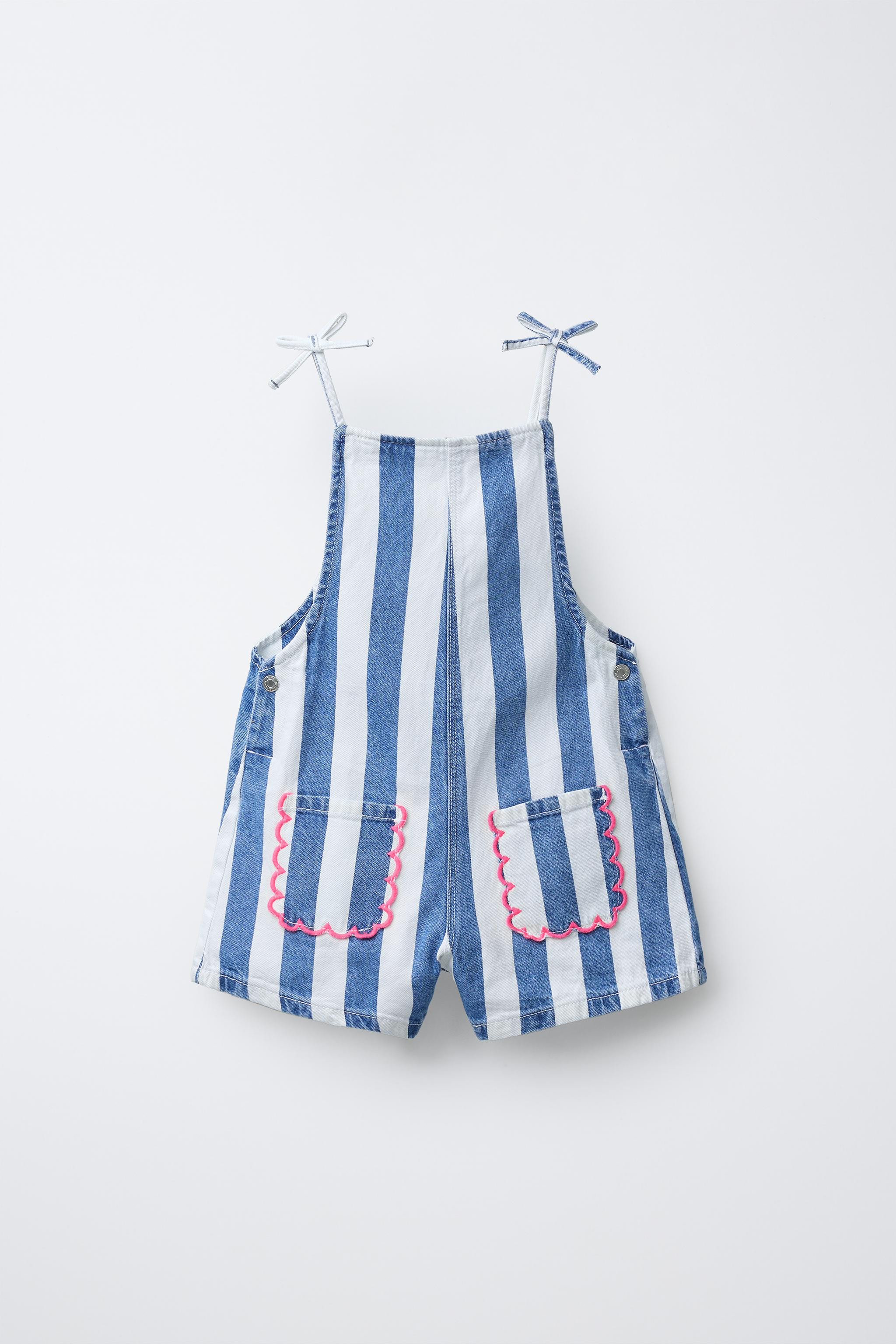 WAVY STRIPED SHORT JUMPSUIT | Zara US