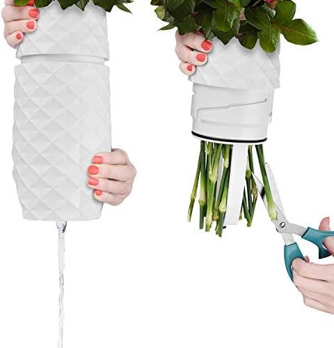 The Amaranth Vase - Unique Design for Easy Water Draining and Stem Access - Impact Resistant Plas... | Amazon (US)