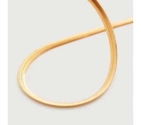 Snake Chain Necklace 46cm/18' | Monica Vinader (Global)