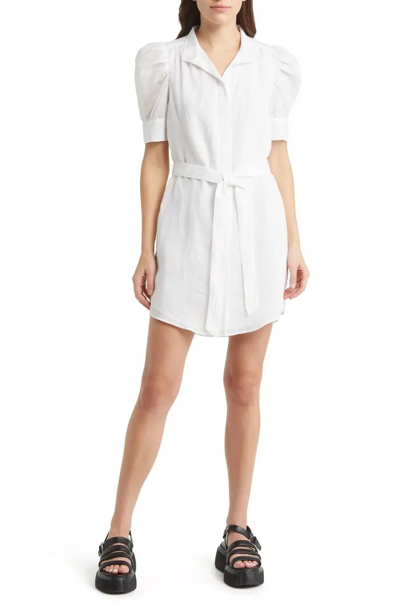 Gillian Puff Sleeve Cotton Shirtdress | Nordstrom