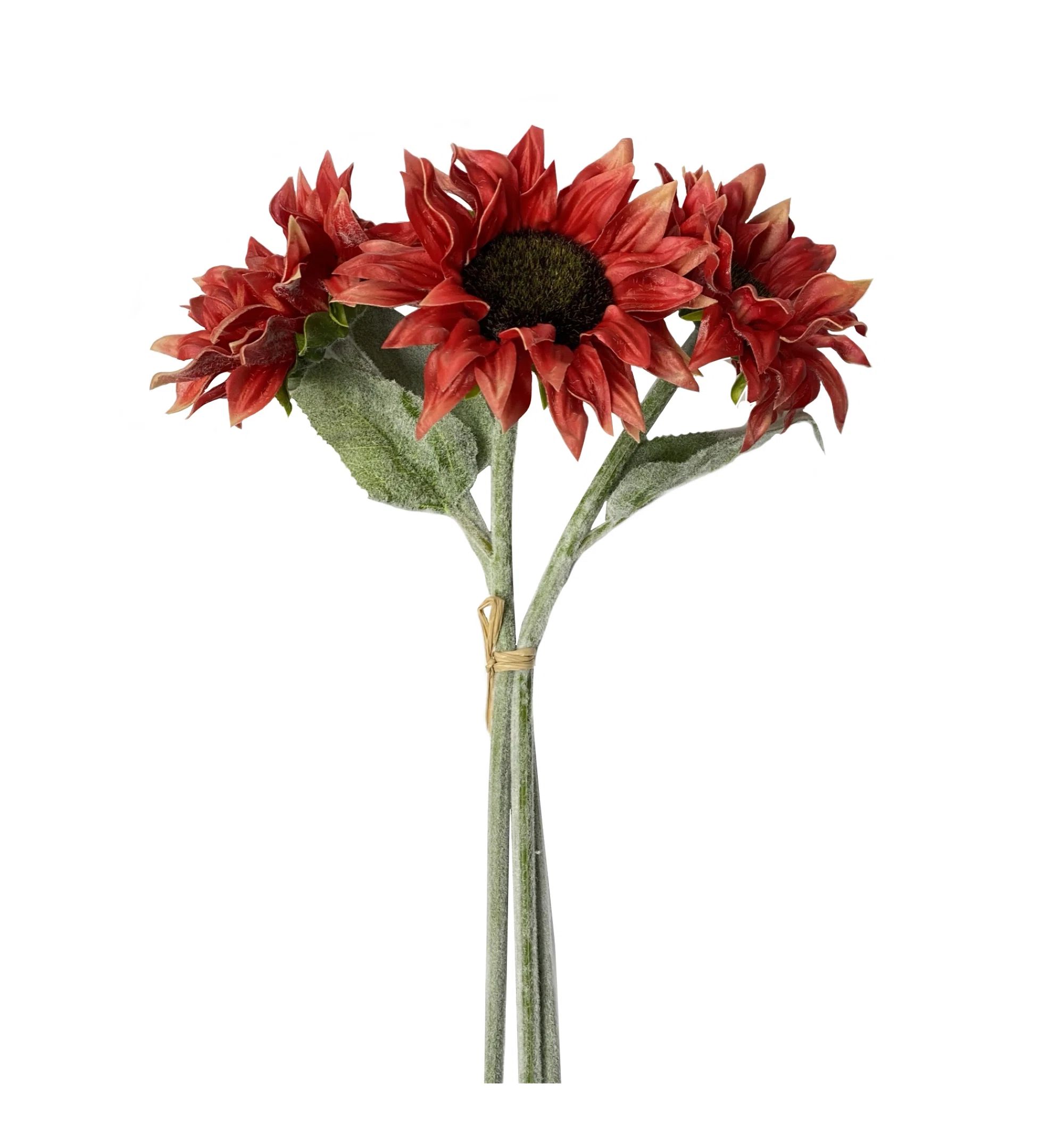 Lifelike Real Touch Sunflowers Stem (Set of 3) | Wayfair North America