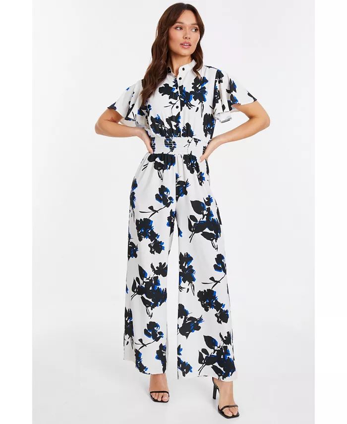 QUIZ Women's Floral Print Jumpsuit - Macy's | Macy's